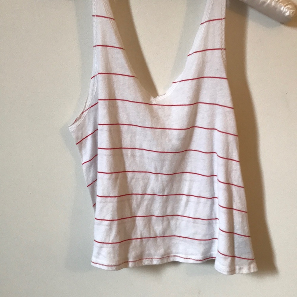 Urban Outfitters Red Stripe Crop Top